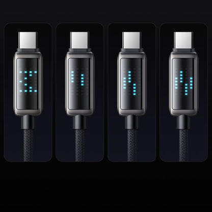 USB-A to USB-C McDodo CA-2350 Display Data and Charging Cable, 100W, 1.2m, Black