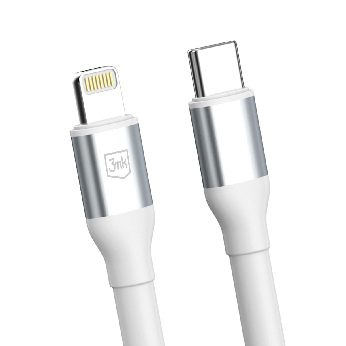 USB-C to Lightning Data and Charging Cable 3MK Hyper N, 27W, 1m, White