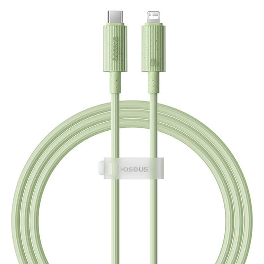 USB-C to Lightning Data and Charging Cable - Baseus Habitat, 20W, 2m, Green P10360201631-01