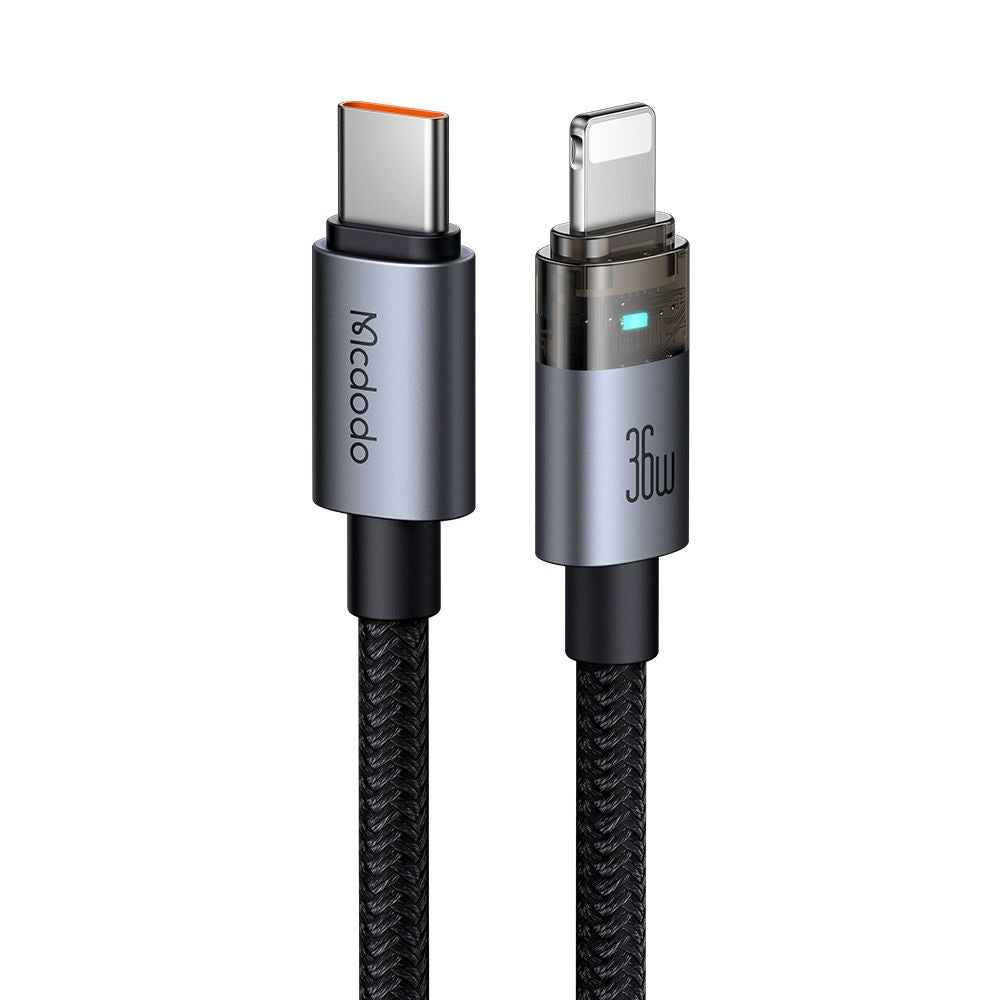 USB-C to Lightning Data and Charging Cable - McDodo CA-6940, 36W, 1.2m, Black