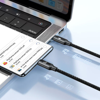 USB-C - Lightning / USB-C / QI McDodo CA-4940 3in1 Charging Cable, 100W, 1.2m, Black