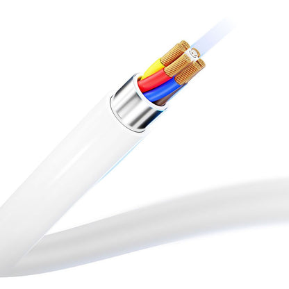 USB-C Data and Charging Cable - USB-C 3MK Hyper, 100W, 2m, White