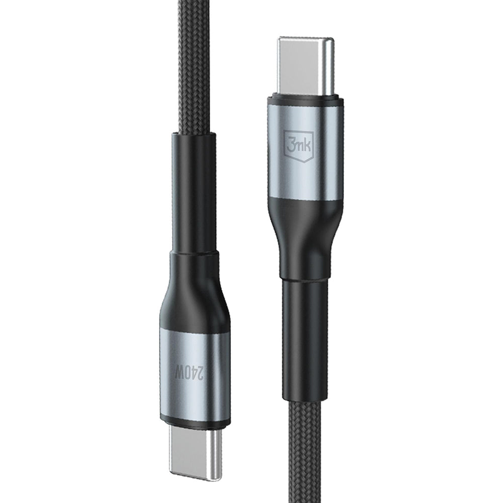 USB-C Data and Charging Cable - USB-C 3MK Hyper N, 240W, 3m, Black
