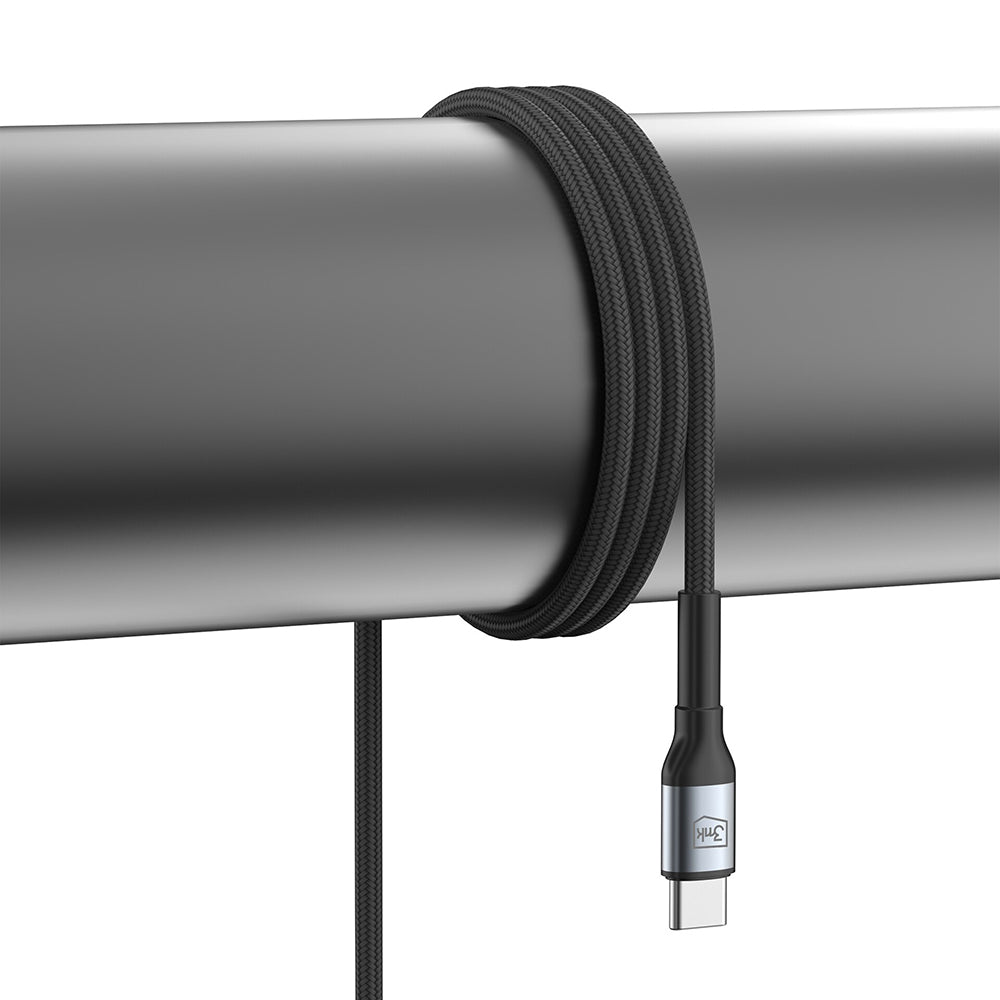 USB-C Data and Charging Cable - USB-C 3MK Hyper N, 240W, 3m, Black