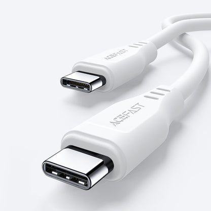 USB-C Data and Charging Cable - USB-C Acefast C3-03, 60W, 1.2m, White
