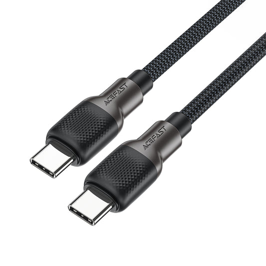 USB-C Data and Charging Cable - USB-C Acefast C10-03, 60W, 1.2m, Black