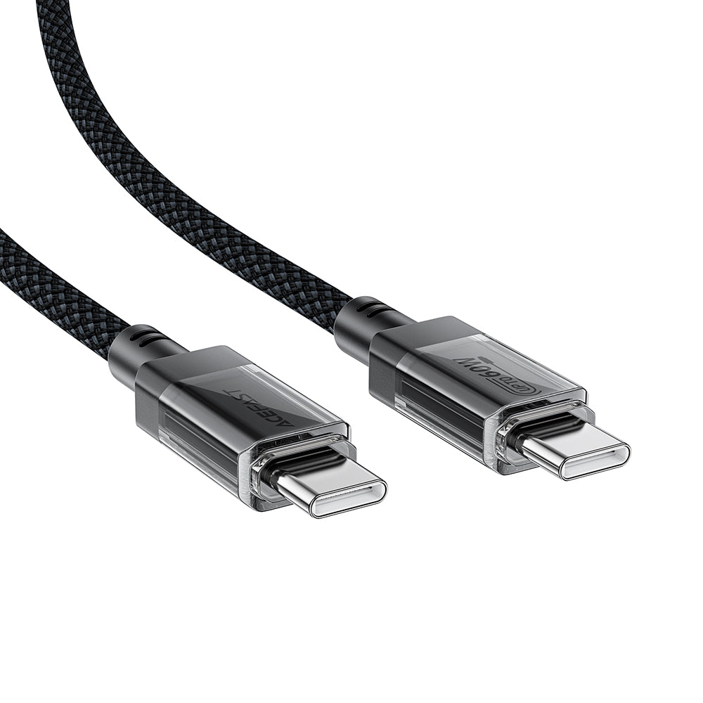 USB-C Data and Charging Cable - USB-C Acefast C12-03, 60W, 1.2m, Black