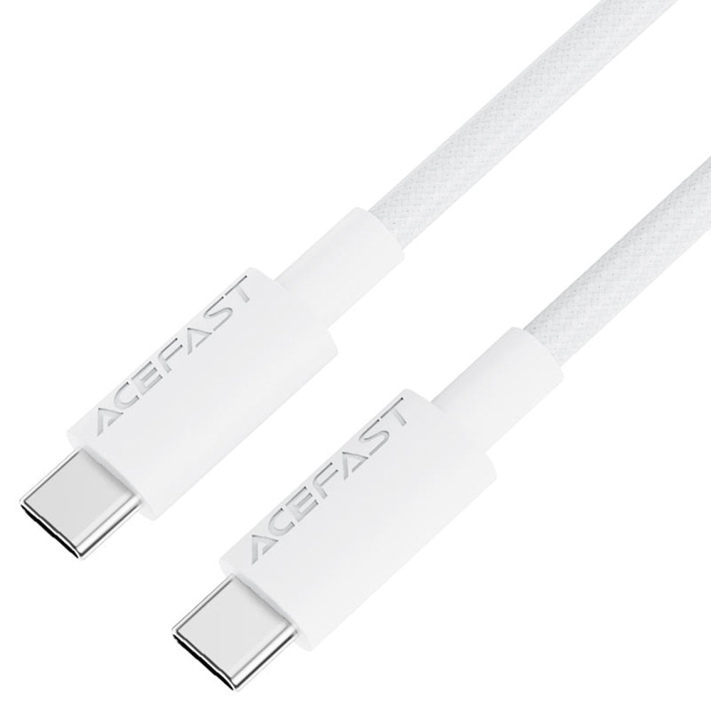 USB-C Data and Charging Cable - USB-C Acefast C18-03, 60W, 1.2m, White