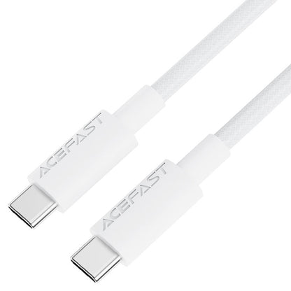 USB-C Data and Charging Cable - USB-C Acefast C18-03, 60W, 1.2m, White
