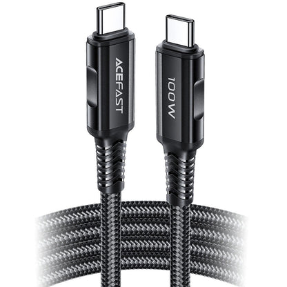 USB-C Data and Charging Cable - USB-C Acefast C4-03, 100W, 2m, Black
