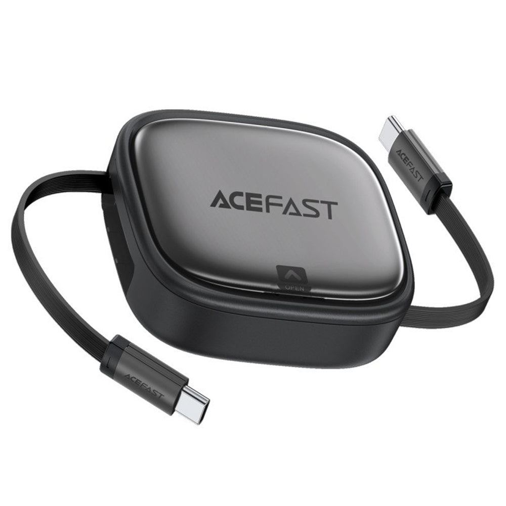 USB-C to USB-C Acefast Travel J3 Data and Charging Cable, 60W, 0.95m, Black