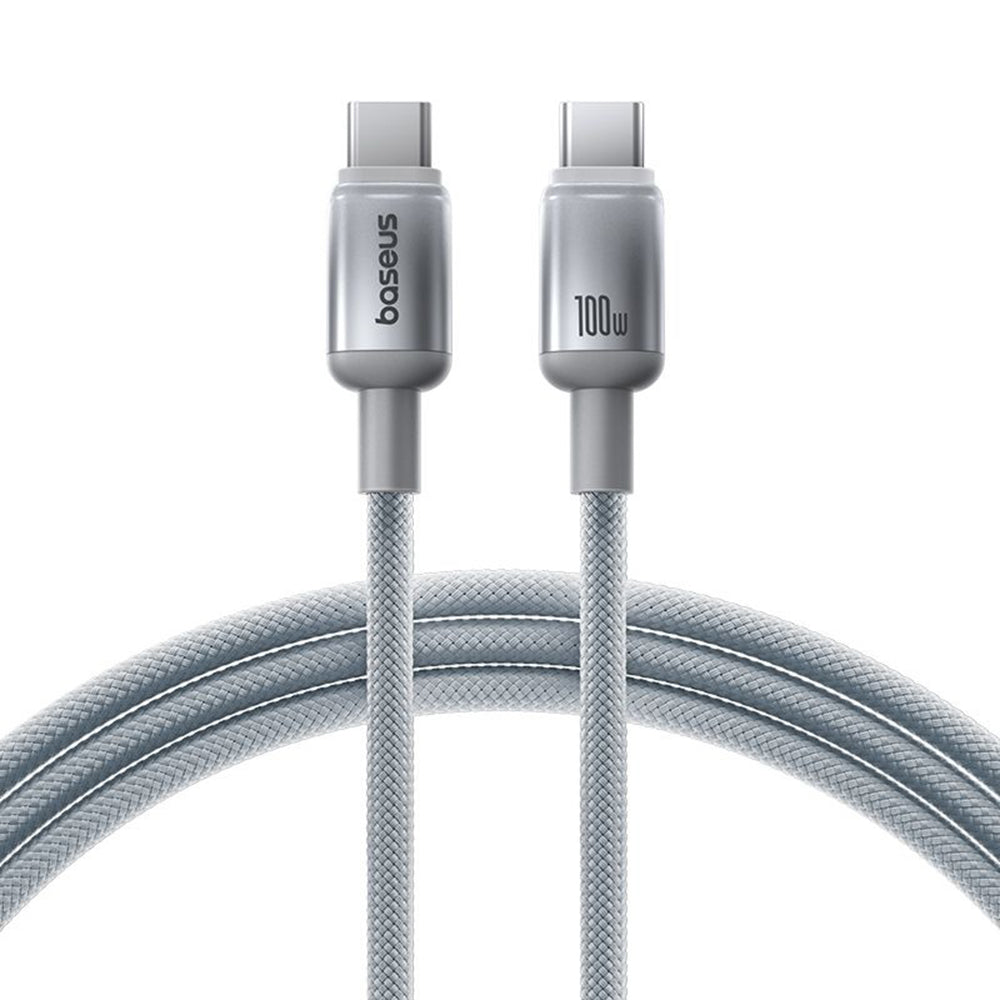 USB-C Data and Charging Cable - USB-C Baseus Discolor, 100W, 2m, Silver E0420800