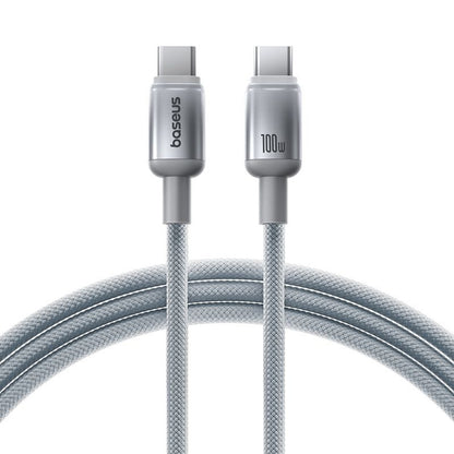 USB-C Data and Charging Cable - USB-C Baseus Discolor, 100W, 2m, Silver E0420800
