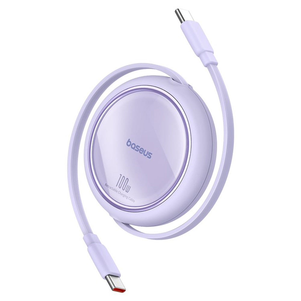 USB-C Data and Charging Cable - USB-C Baseus Free2Draw Mini Retractable, 100W, 1m, Purple P10364500511-00