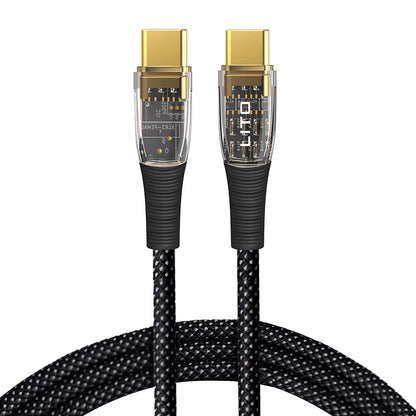 USB-C Data and Charging Cable - USB-C Lito LD01, 60W, 1.2m, Black