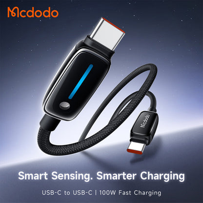USB-C Data and Charging Cable - USB-C McDodo CA-0100, 100W, 1.2m, Black