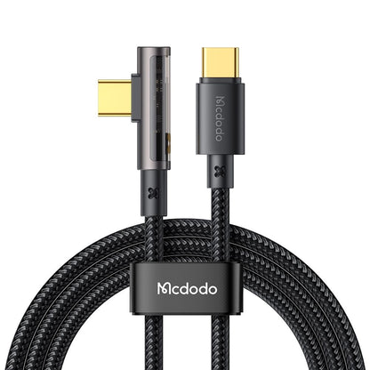 USB-C Data and Charging Cable - USB-C McDodo CA-3400 Angled, 100W, 1.2m, Black