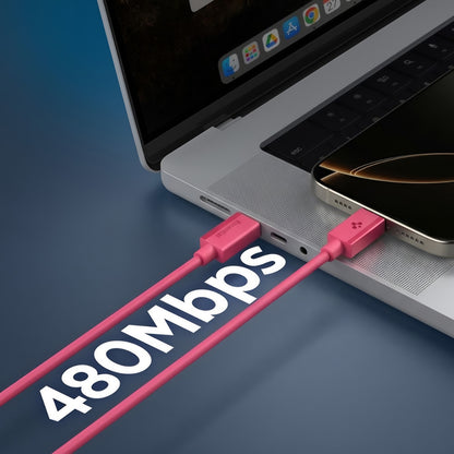 USB-C Data and Charging Cable - USB-C Spigen EB6010CC, 60W, 1m, Pink ACA10414