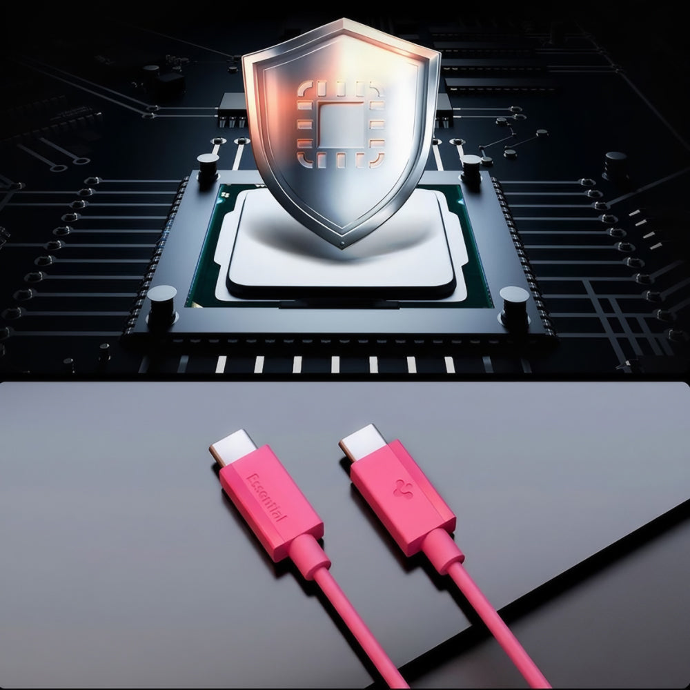 USB-C Data and Charging Cable - USB-C Spigen EB6010CC, 60W, 1m, Pink ACA10414
