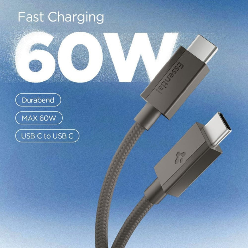USB-C Data and Charging Cable - USB-C Spigen EB6015CC, 60W, 1.5m, Gray ACA10418