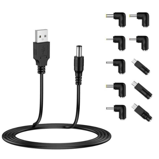 Techsuit AC21 ChargeNest Charging Cable, 1.5m, 11in1, Black