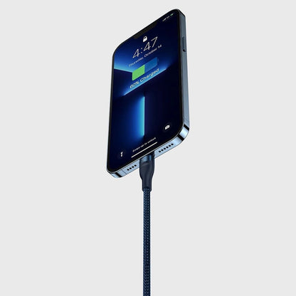 USB-C Charging Cable - Lightning / microUSB / USB-C Baseus Flash Series II 3in1, 100W, 1.5m, Blue P10382702121-01