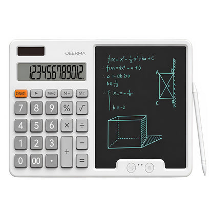 Deerma JX01 Desk Calculator with Writing Tablet, Gray
