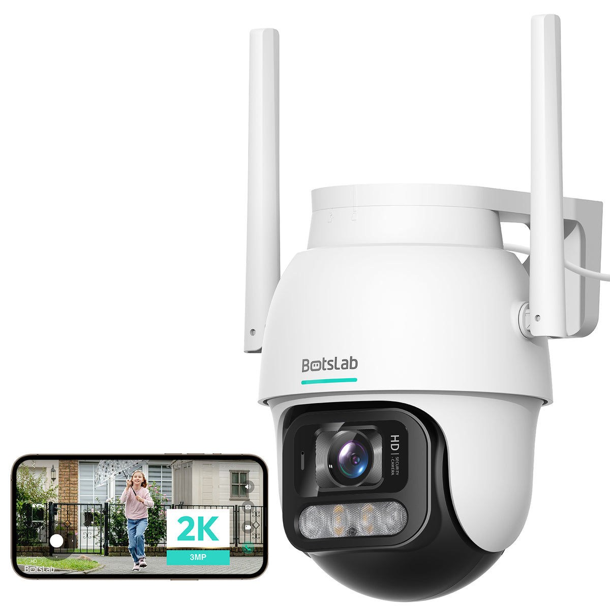Surveillance Camera Botslab W311, Wi-Fi, 2K, IP66, Outdoor 