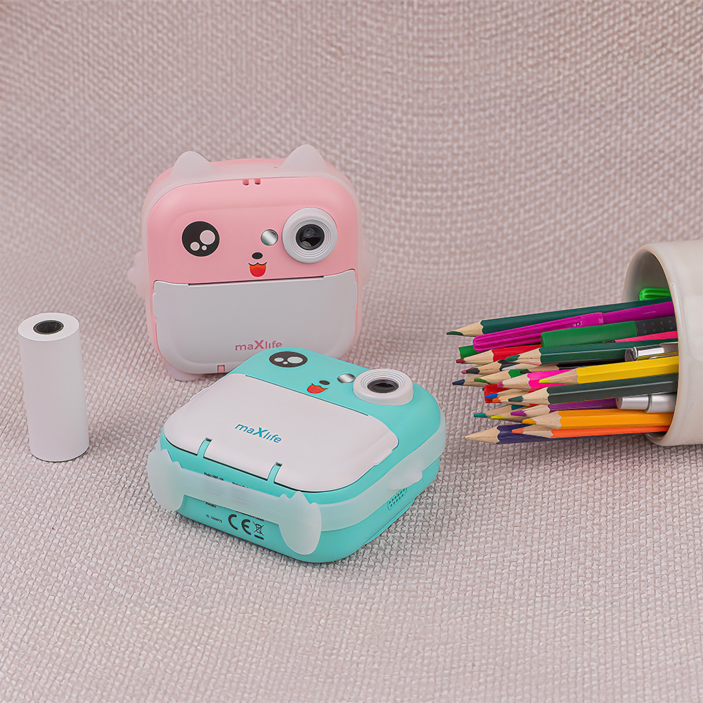 MaXlife MXPC-100 Kids Digital Camera with Printing Function, Blue