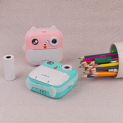 MaXlife MXPC-100 Kids Digital Camera with Printing Function, Blue