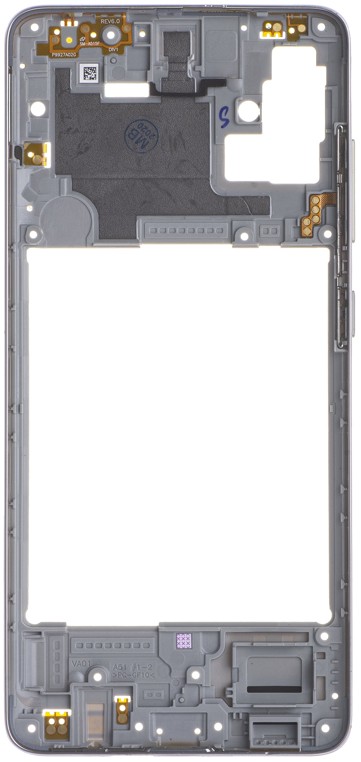 Samsung Galaxy A51 A515 Half Case Samsung Galaxy A51 A515, Silver