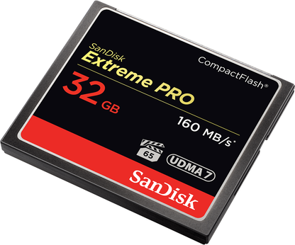 SanDisk Extreme Pro CompactFlash Memory Card, 32GB, UDMA 7 SDCFXPS-032G-X46