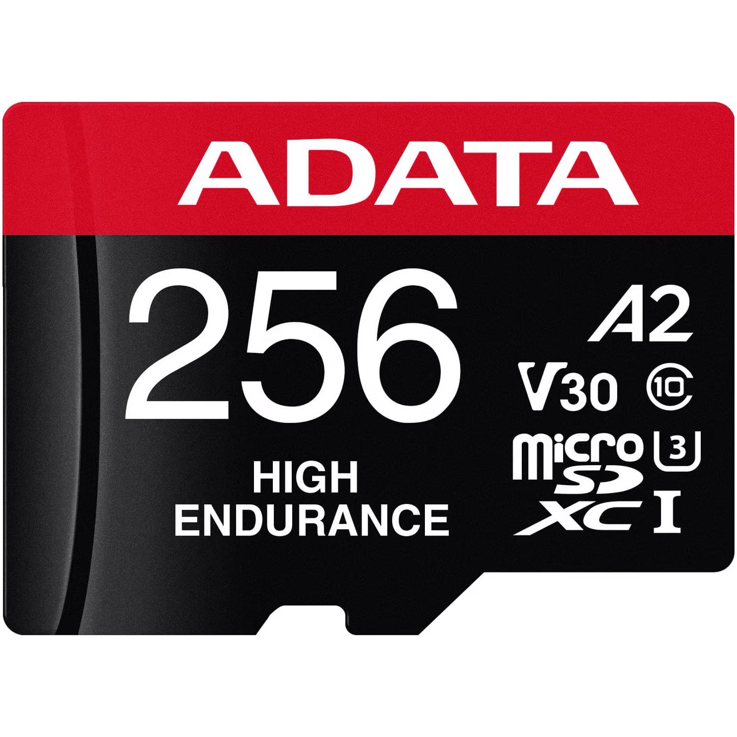 Adata High Endurance microSDXC Memory Card, 256Gb, Class 10 / UHS-1 U3, With Adapter AUSDX256GUI3V30SHA2-RA1