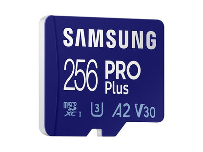 Memory Card microSDXC Samsung PRO Plus, 256Gb, Class 10 / UHS-1 U3, With Adapter MB-MD256KA MB-MD256KA 