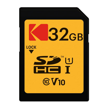 Kodak Premium Performance SDHC Memory Card, 32Gb, Class 10 / UHS-1 U1 EKMSD32GHC10K