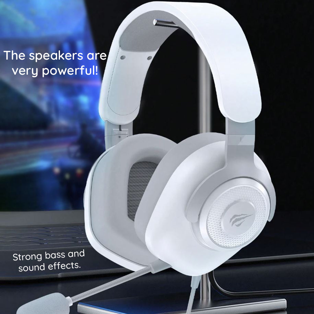 HAVIT H2230U USB Gaming Headset, 1.8m, White