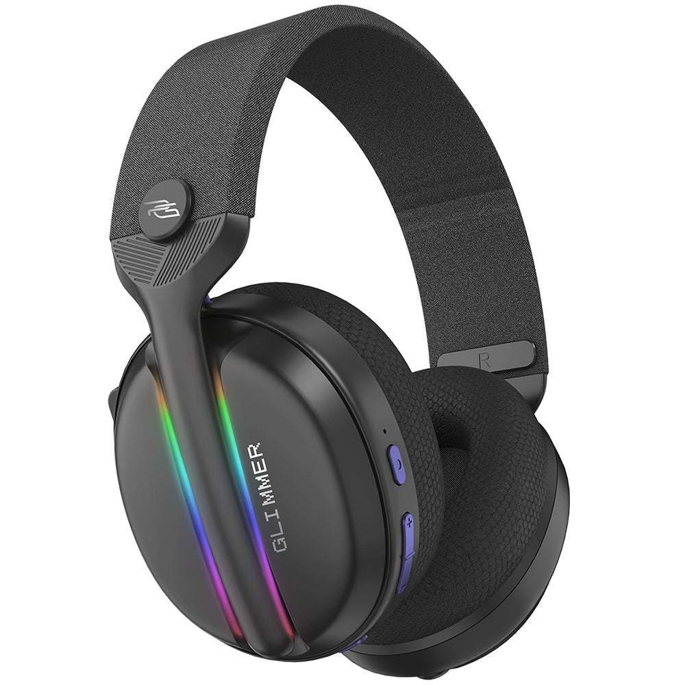 Proove Glimmer Wireless Gaming Headphones, RGB, BT / Wi-Fi / Wired, Black Purple WHGL00022016