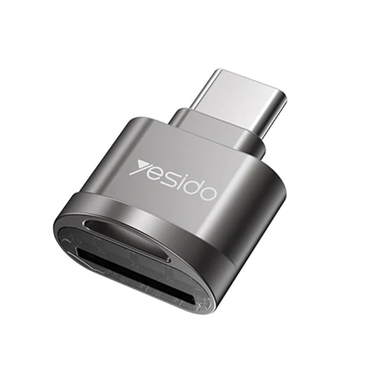 USB-C Yesido GS19 Card Reader, USB-A (OTG) - microSD, Gray