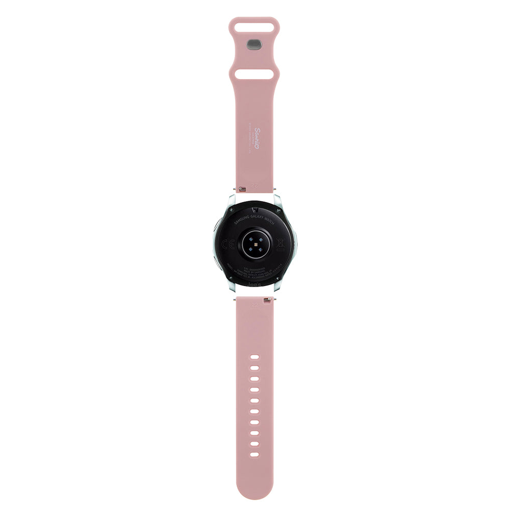 Hello Kitty Silicone Kitty Head Strap for Samsung Galaxy Watch / Huawei Watch 46mm / 45mm / 41mm Series, Pink