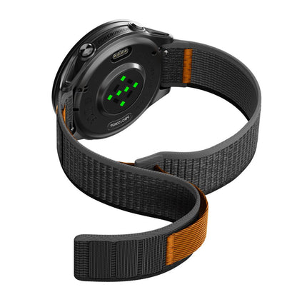 Spigen Athlex Air 2 Strap for Garmin Watch Venu / Forerunner Series, 22mm, Black Orange AMP11425