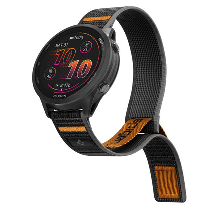 Spigen Athlex Air 2 Strap for Garmin Watch Venu / Forerunner Series, 22mm, Black Orange AMP11425