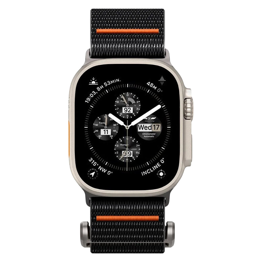 Spigen DuraPro Flex Band for Apple Watch 49mm / 46mm / 45mm / 44mm Series, Black AMP05981