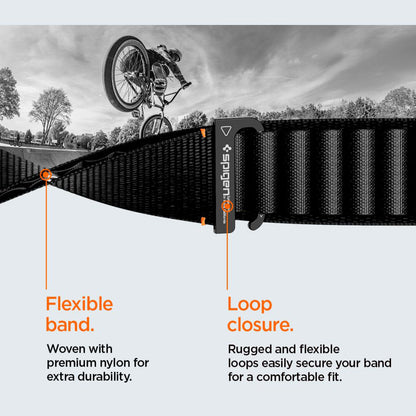 Spigen WBF1 Strap for Apple Watch 49mm / 46mm / 45mm / 44mm Series, Black