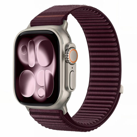 Tech-Protect NylonLoop Strap for Apple Watch 49mm / 46mm / 45mm / 44mm Series, Burgundy
