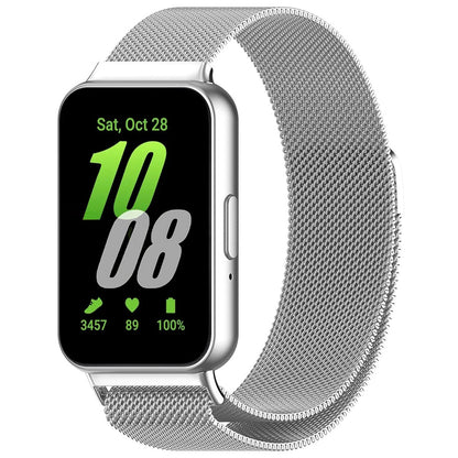 Techsuit W009 Strap for Samsung Galaxy Fit3 R39M, Silver