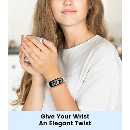 Techsuit W022 Strap for Xiaomi Smart Band 9 / 8, 15mm, Gold