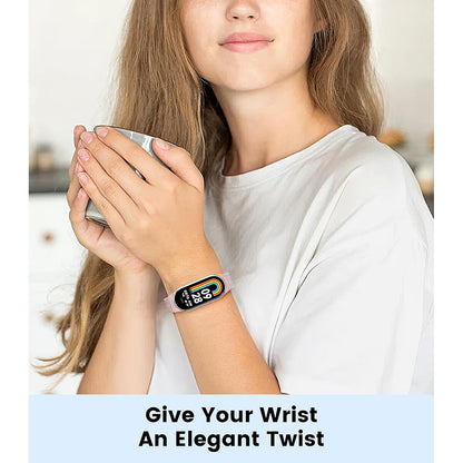 Techsuit W022 Strap for Xiaomi Smart Band 9 / 8, 15mm, Rose Gold