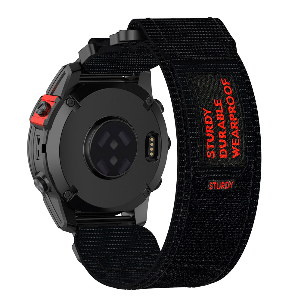 Techsuit W057 Strap for Garmin Instinct / Approach / Fenix Watch Series, 20mm, Black