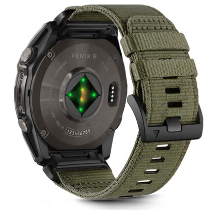 Techsuit W070 Strap for Garmin Watch Fenix / Forerunner Series, 22mm, Dark Green