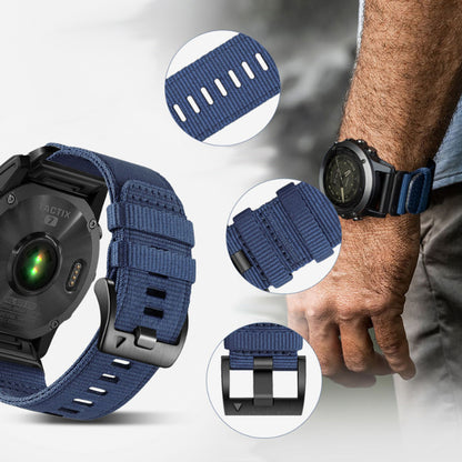 Techsuit W070 Strap for Samsung Galaxy Watch / Huawei Watch Series, 20mm, Navy Blue